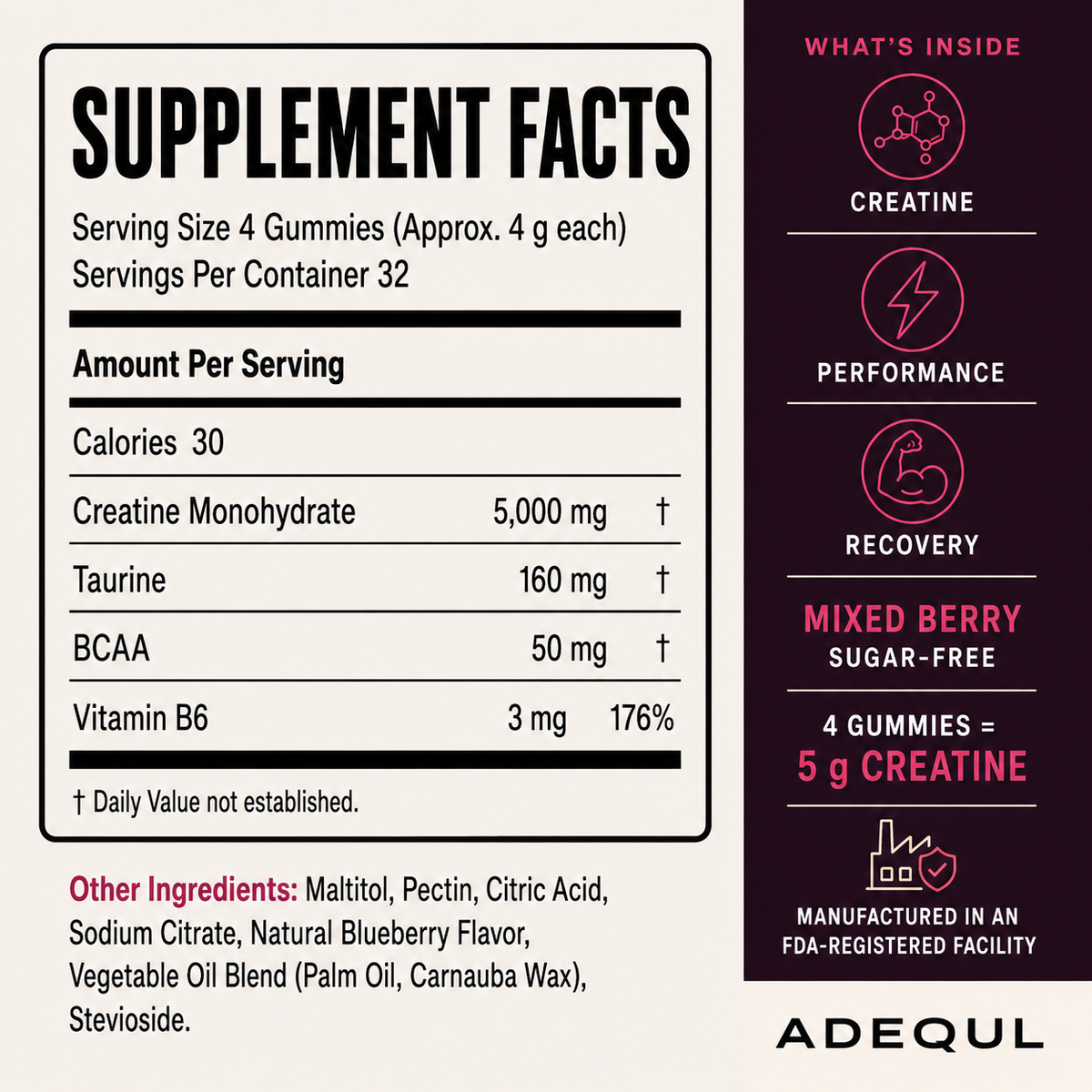 ADEQUL creatine gummies product image 2